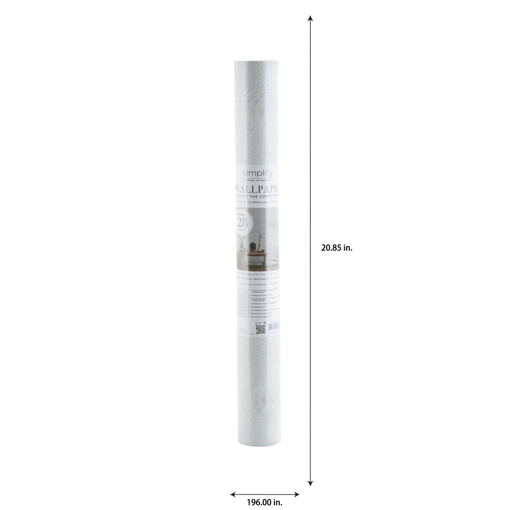 Simplify Gray Python Adhesive Wallpaper